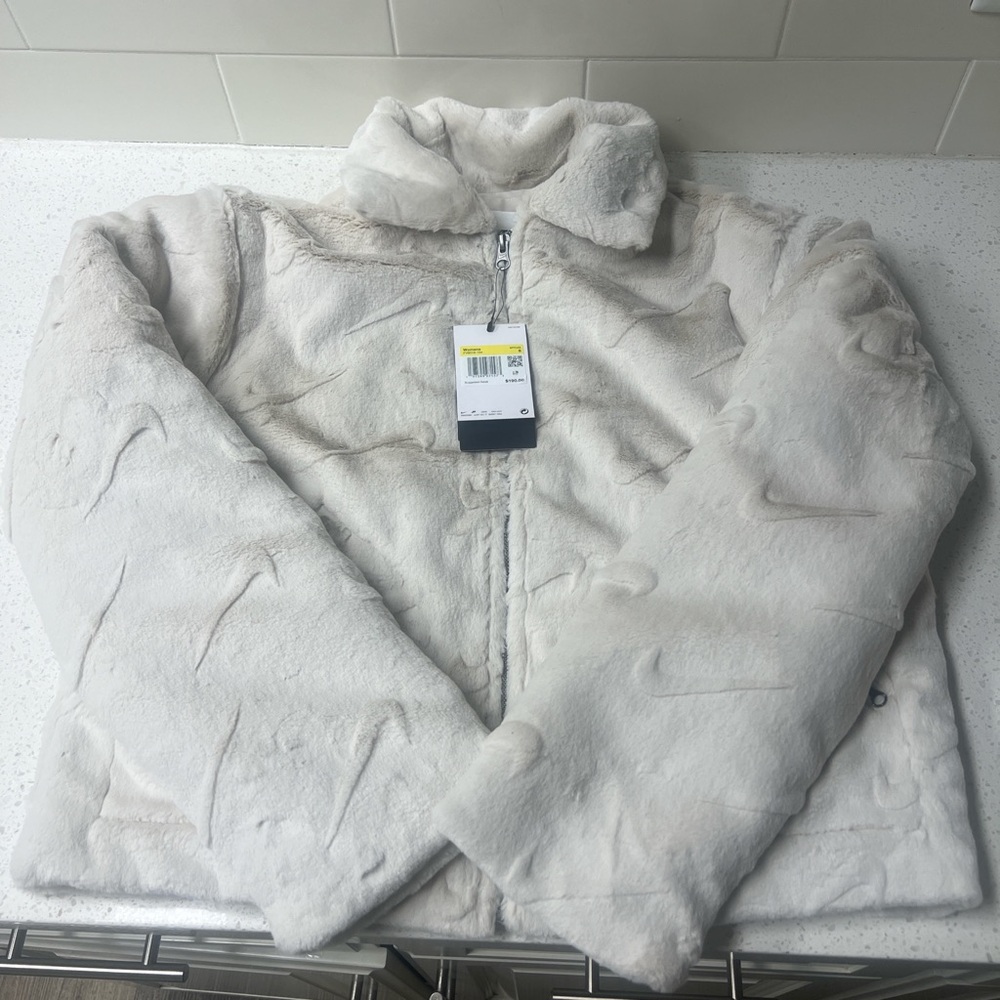 White Faux Fur Coat